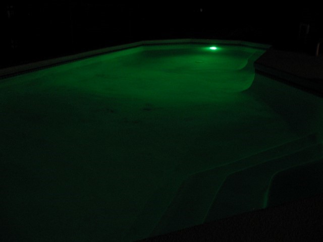 pool at night illustration