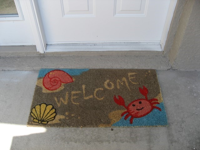 welcome mat illustration